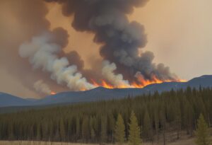 Jasper Wildfires AI image